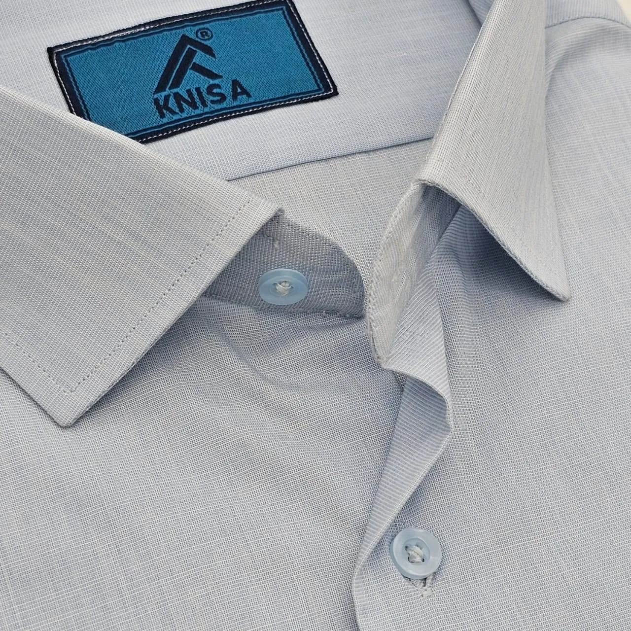 Powder Blue Plain Shirt