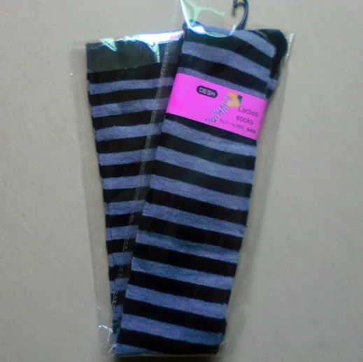 Pure Cotton Over-The-Knee Long Socks, Colorful Striped Base Socks, Pure Campus Style, High-Top Long Socks