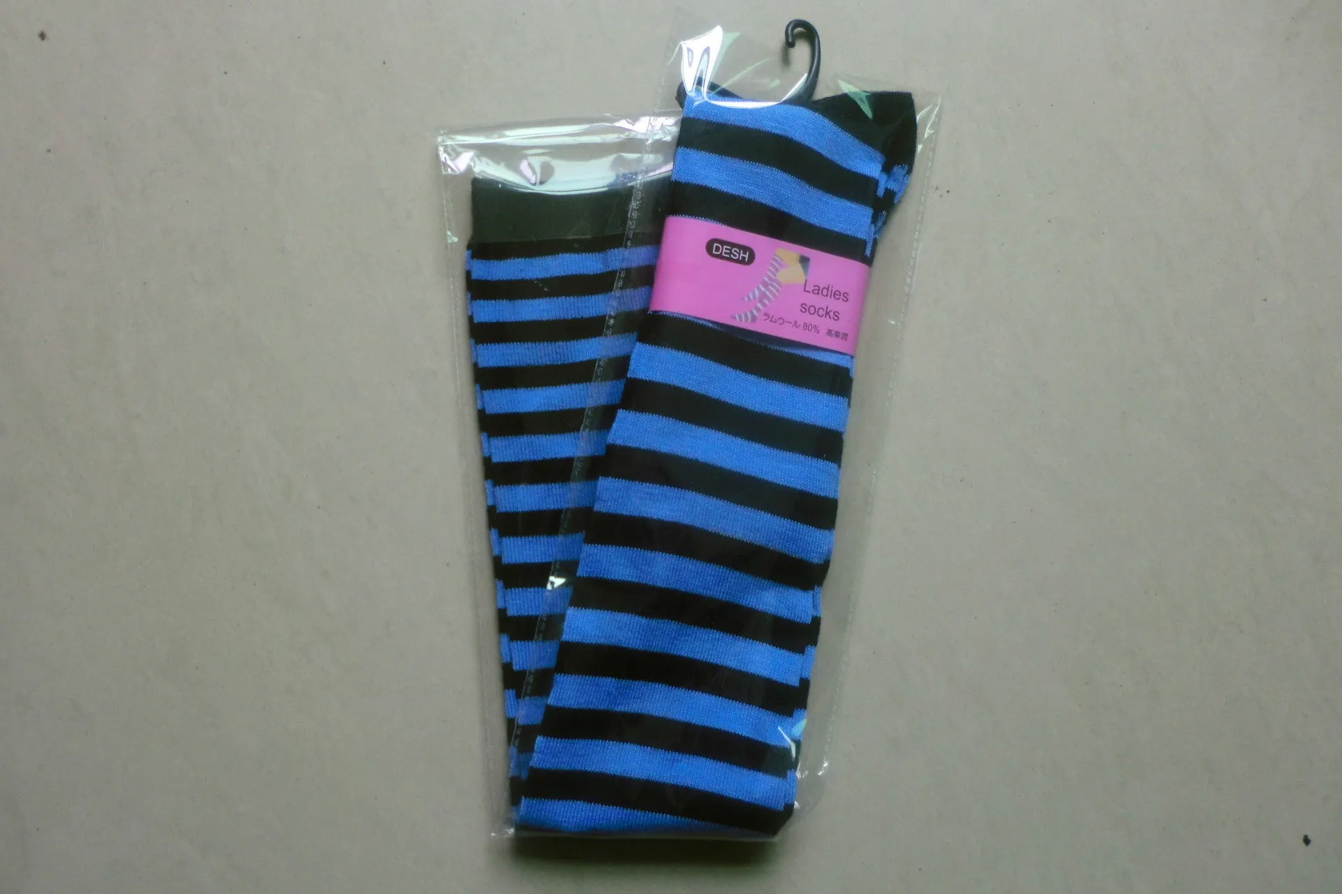 Pure Cotton Over-The-Knee Long Socks, Colorful Striped Base Socks, Pure Campus Style, High-Top Long Socks