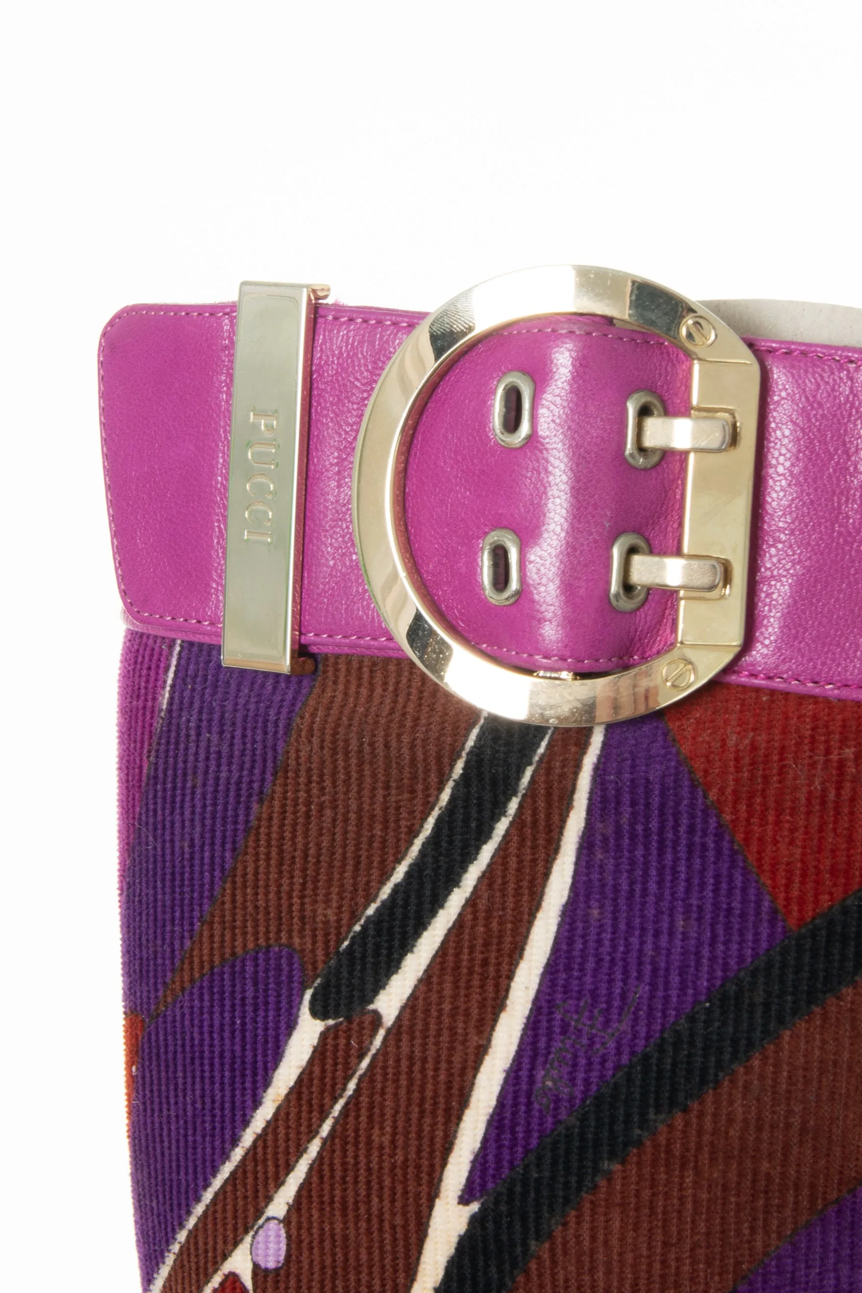 Purple Print Boots 36