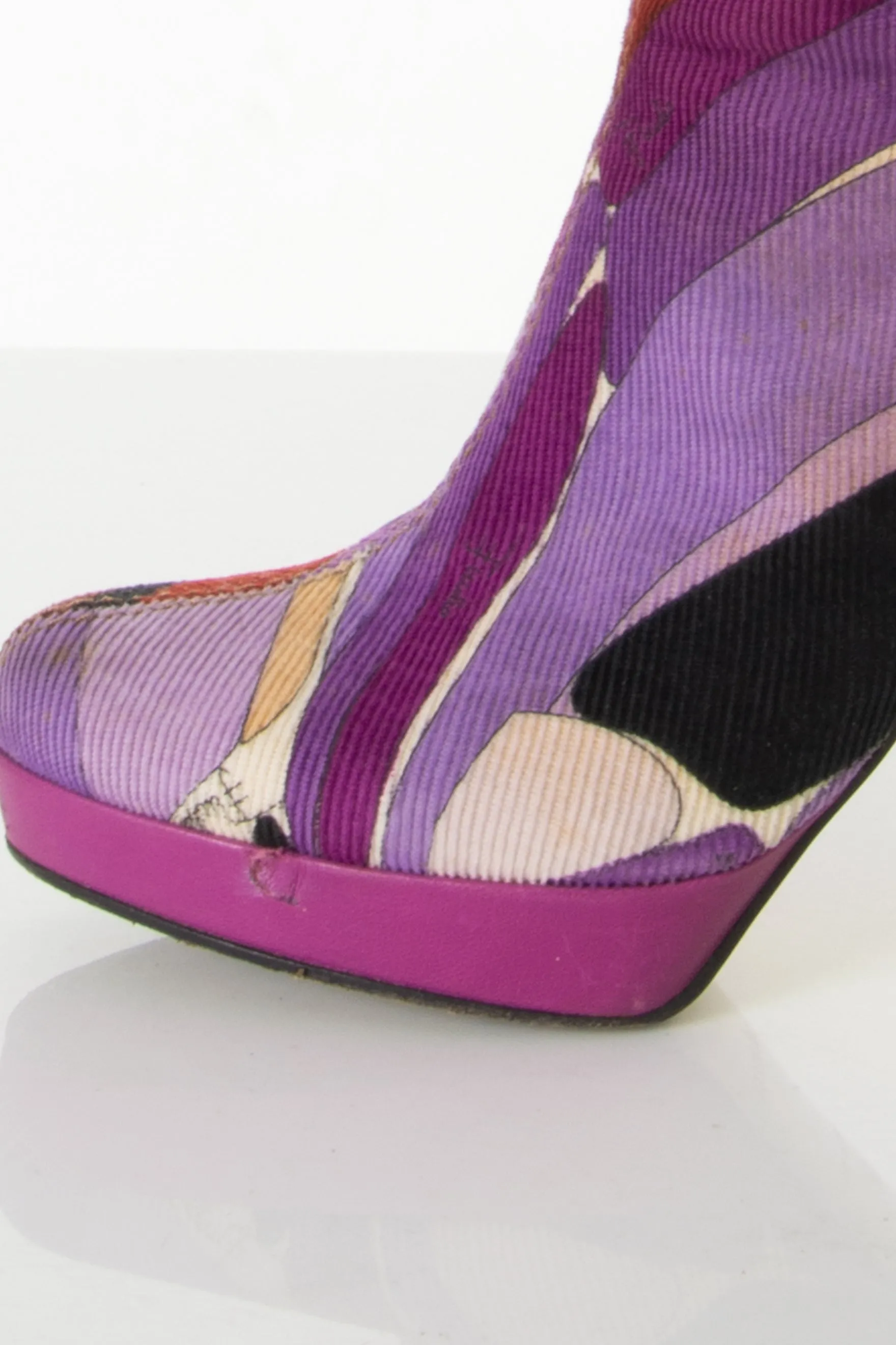 Purple Print Boots 36