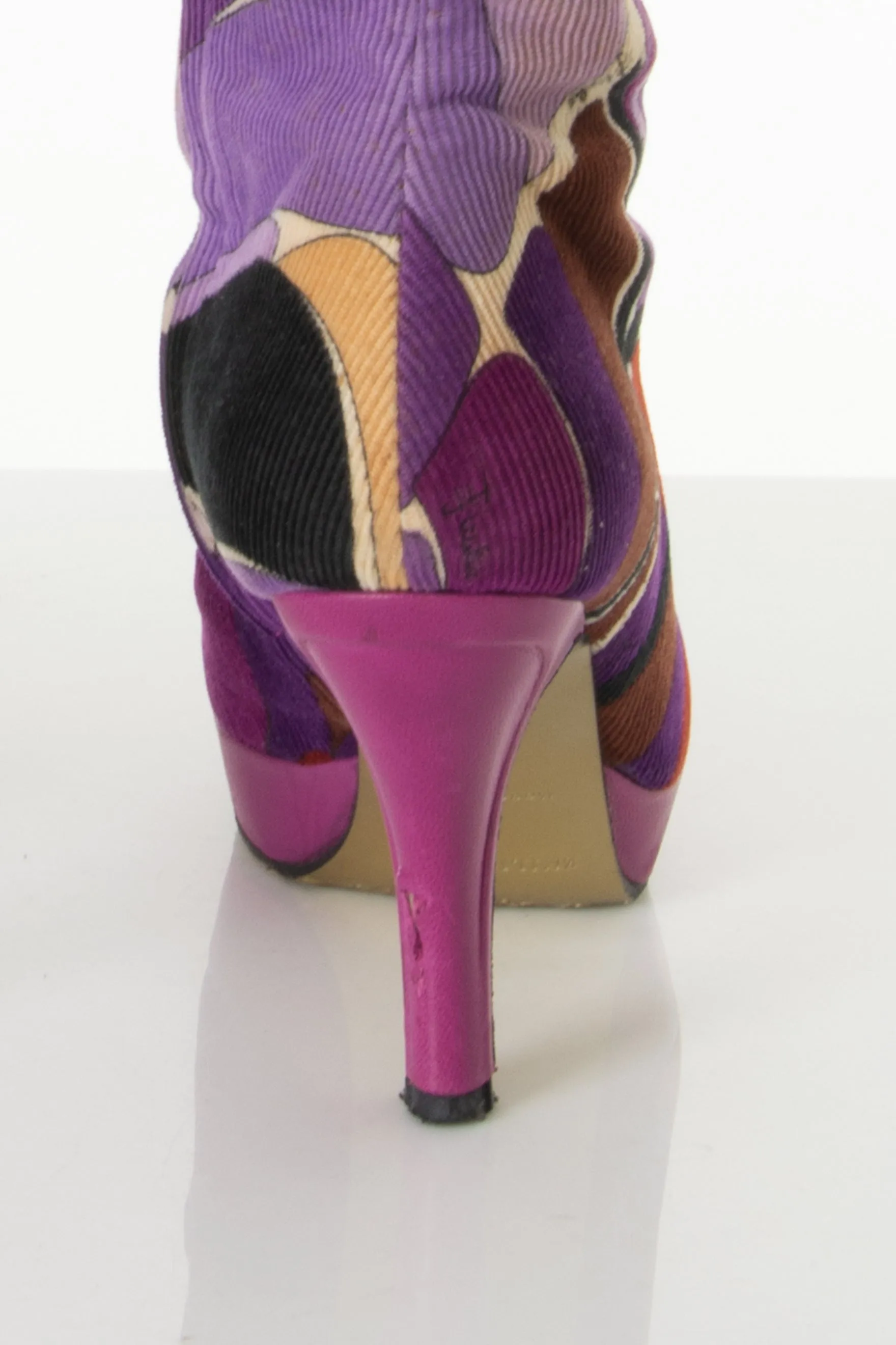 Purple Print Boots 36