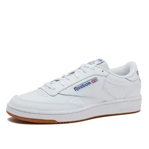 Reebok Men's Club C 85 Tennis Sneaker, White/Royal-Gum, 8