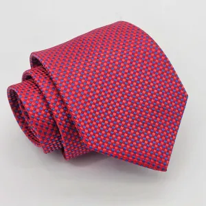 Regal Crimson Royal Weave Tie with Signature Pocket Square