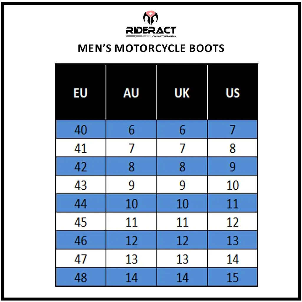 RIDERACT® Men’s Motorbike Boots Digger Riding Motorcycle Boots