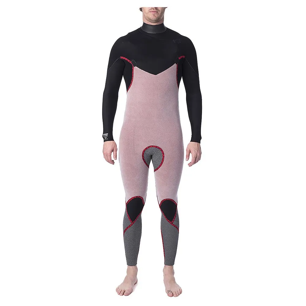 Rip Curl Dawn Patrol Warmth 4/3mm Chest Zip Wetsuit - Black
