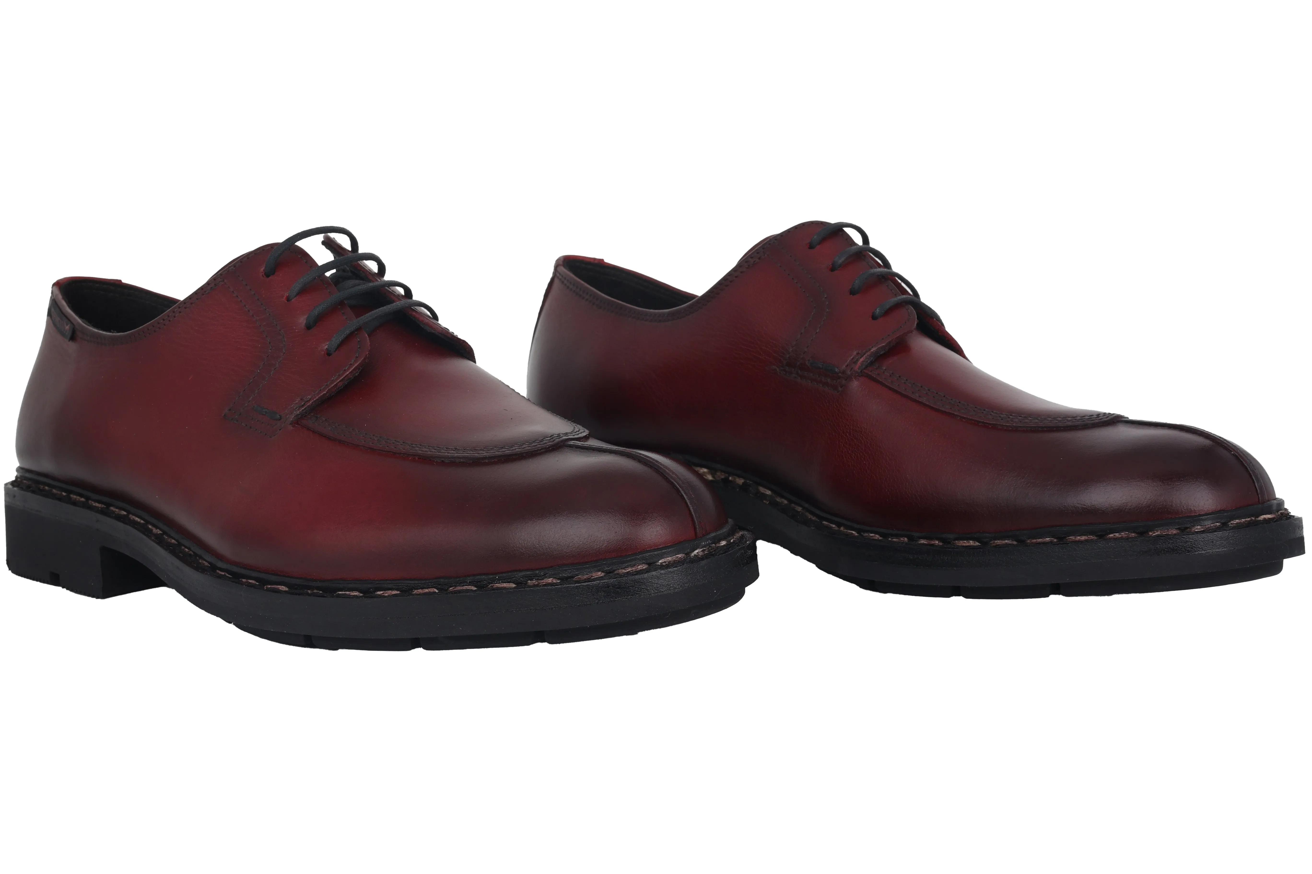 'Sandro' men's handmade lace-up shoes - Red