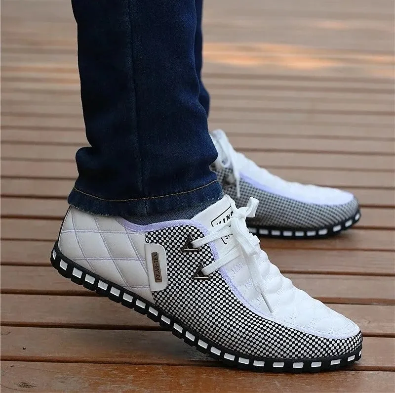 Sanne - Witte Net-Sneakers