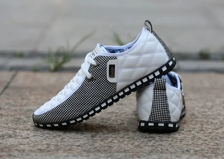 Sanne - Witte Net-Sneakers