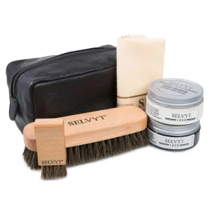 Selvyt 1890 SET R Shoe Care Kit Luxury Bag