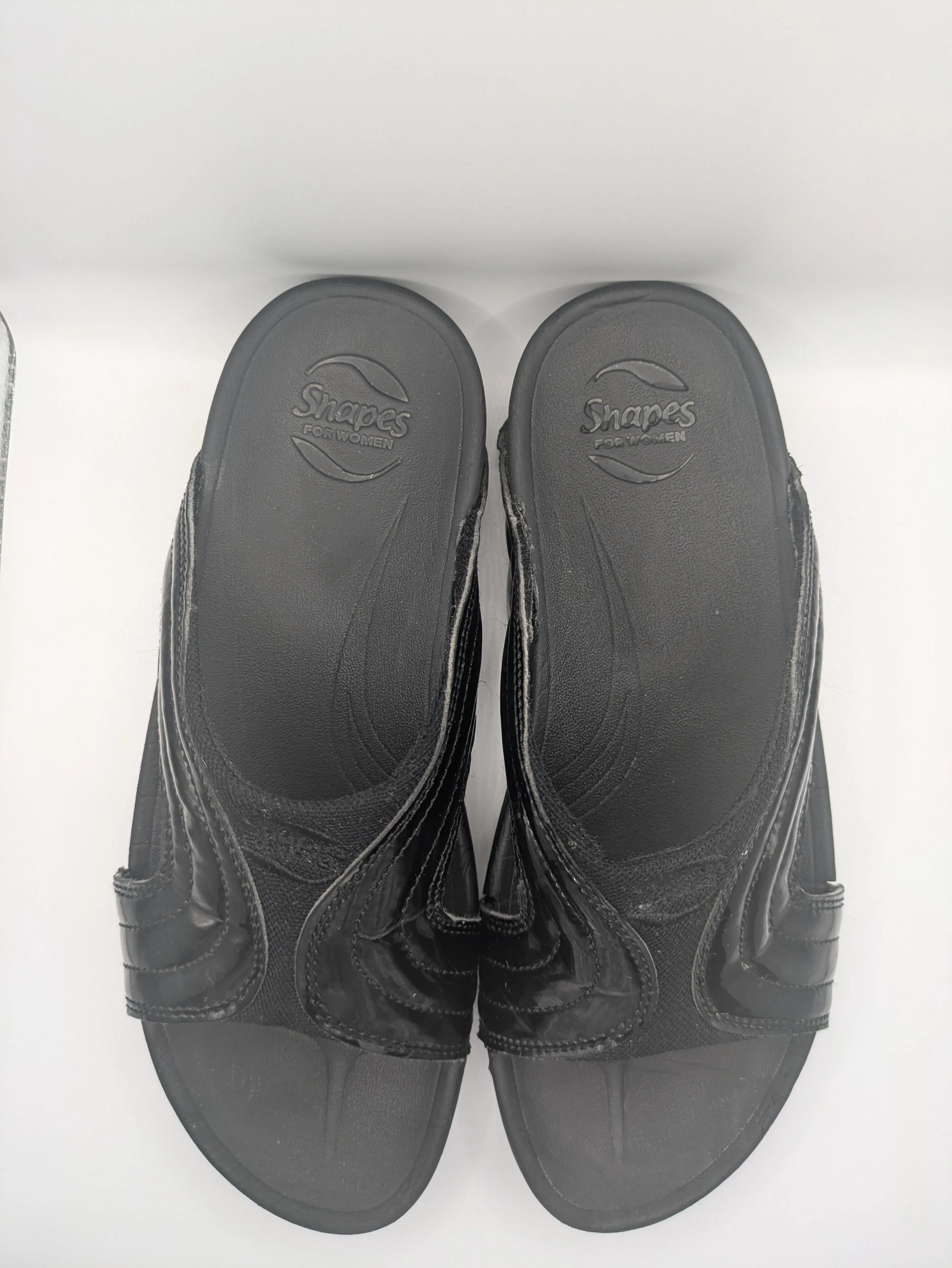 Shapes Freeway Patent FitFlop Slides Size: UK 4 / EU 37 / US 6