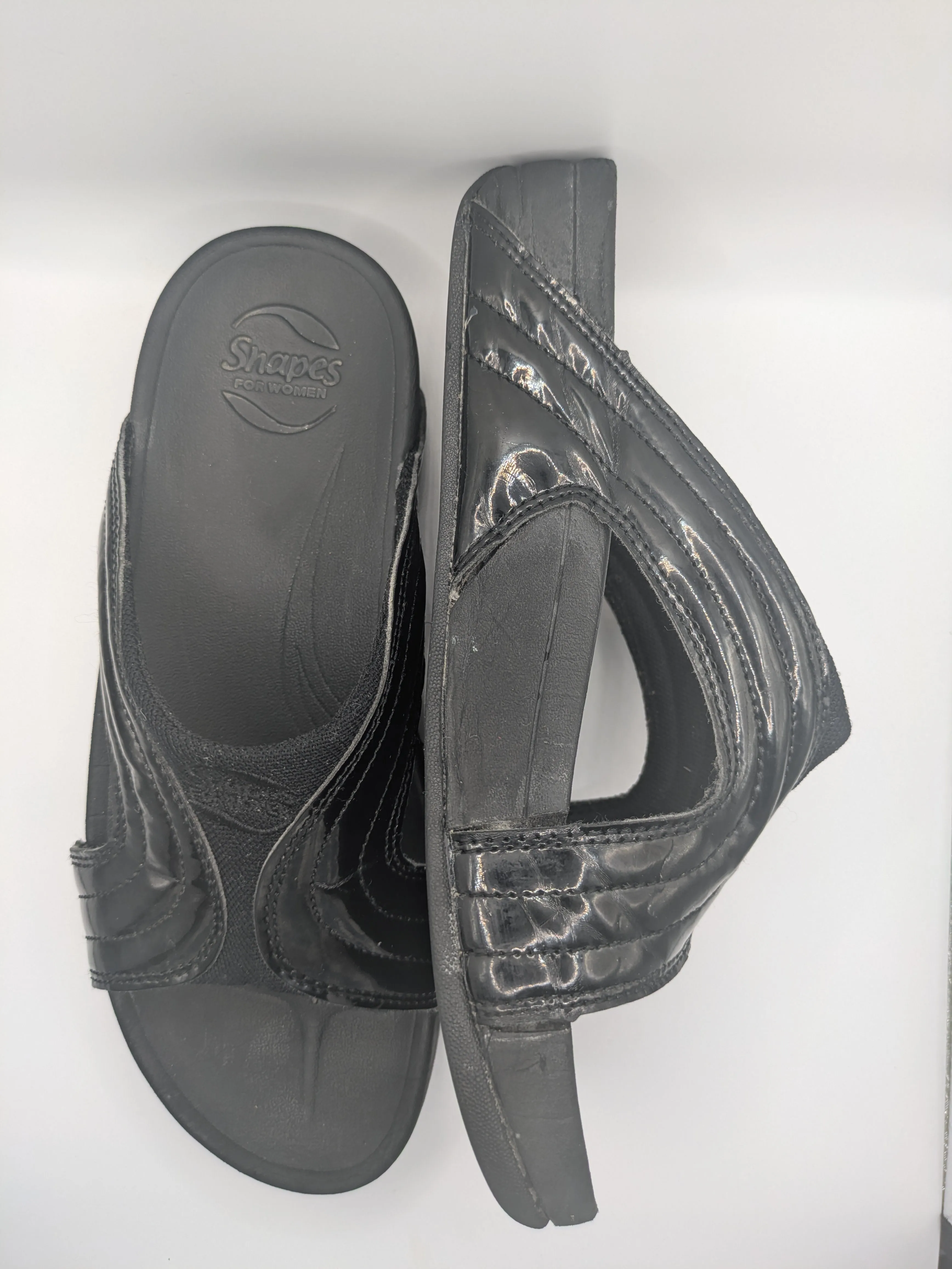 Shapes Freeway Patent FitFlop Slides Size: UK 4 / EU 37 / US 6