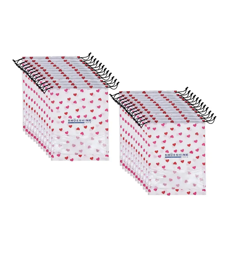 SHOESHINE Shoe Bags (Pack of 12) Travel Shoe Pouch - Black