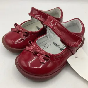 Size 5: Pediped Isabella/RED PATENT Mary Jane Velcro Shoes NEW