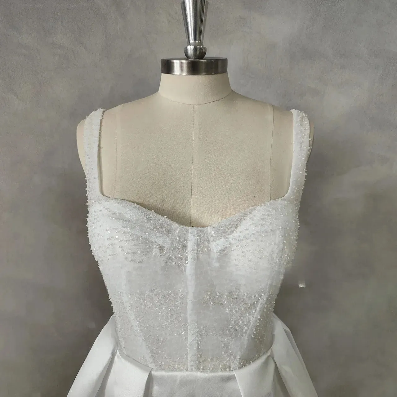 Sleeveless V-Neck Mini Crepe A-Line Wedding Dress For Women Backless Short Above Knee Bridal Gown Custom Made