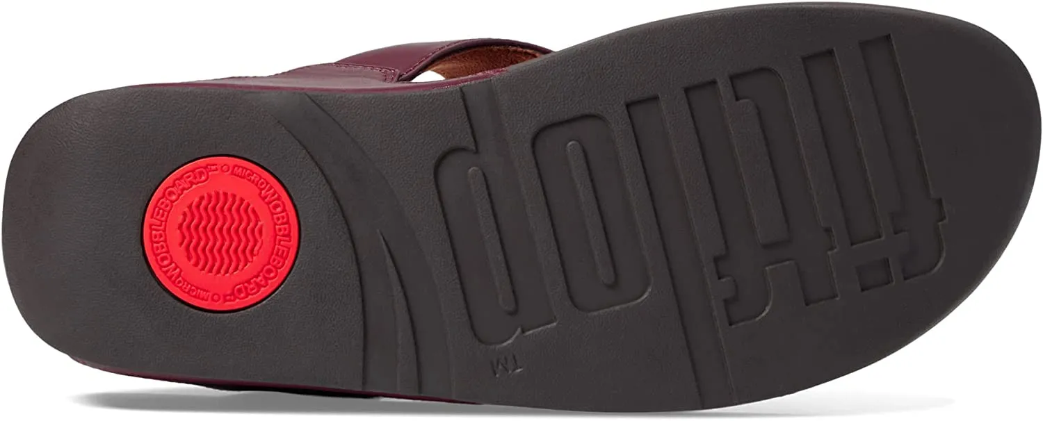 Slip Leather Toe Sandals Contemporary FitFlop Reliable delivery Lulu Flat Plummy Open On Thong