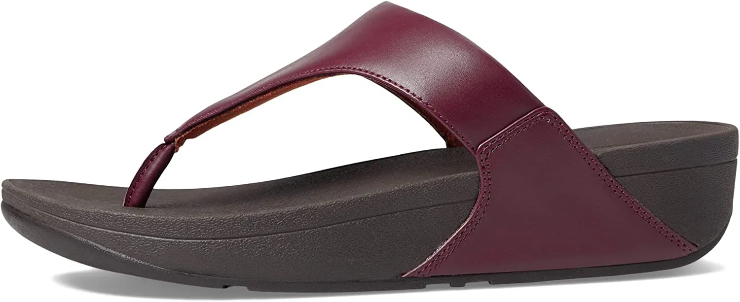 Slip Leather Toe Sandals Contemporary FitFlop Reliable delivery Lulu Flat Plummy Open On Thong