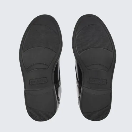 START RITE BROGUE PRI BLACK PATENT