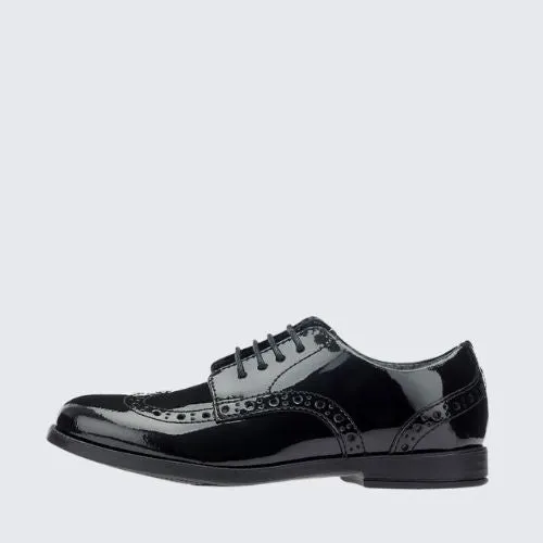 START RITE BROGUE PRI BLACK PATENT