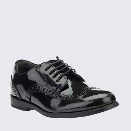 START RITE BROGUE PRI BLACK PATENT