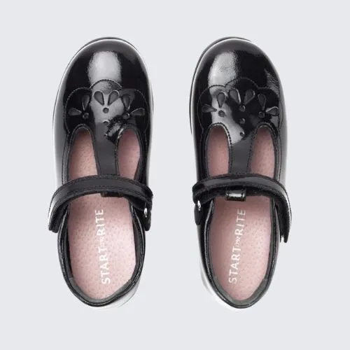 START RITE POPPY BLACK PATENT