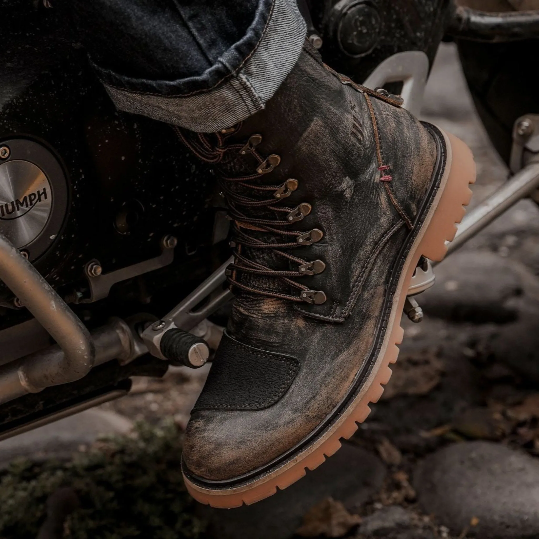 Umberto x Luce | Dune Motorcycle Boots