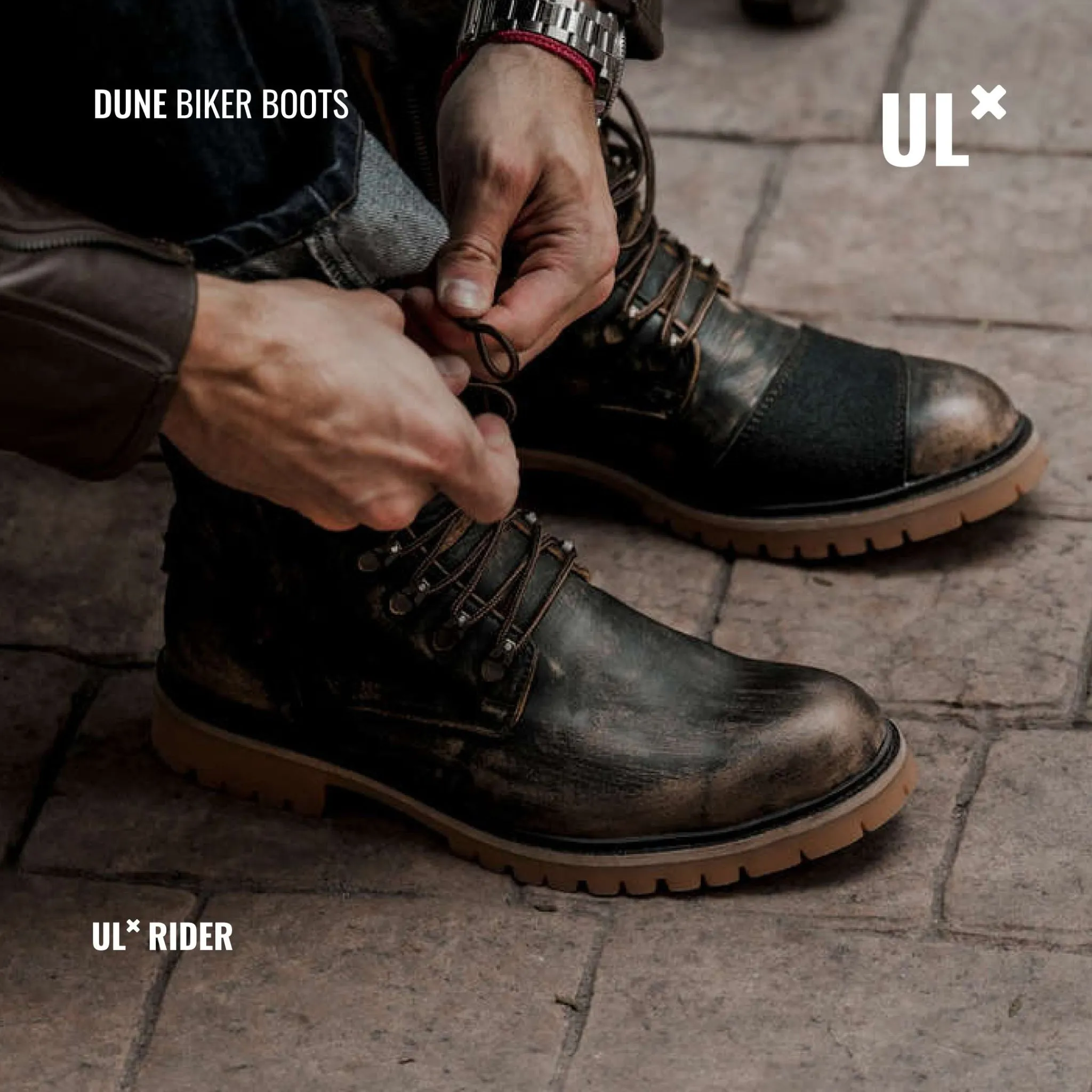 Umberto x Luce | Dune Motorcycle Boots