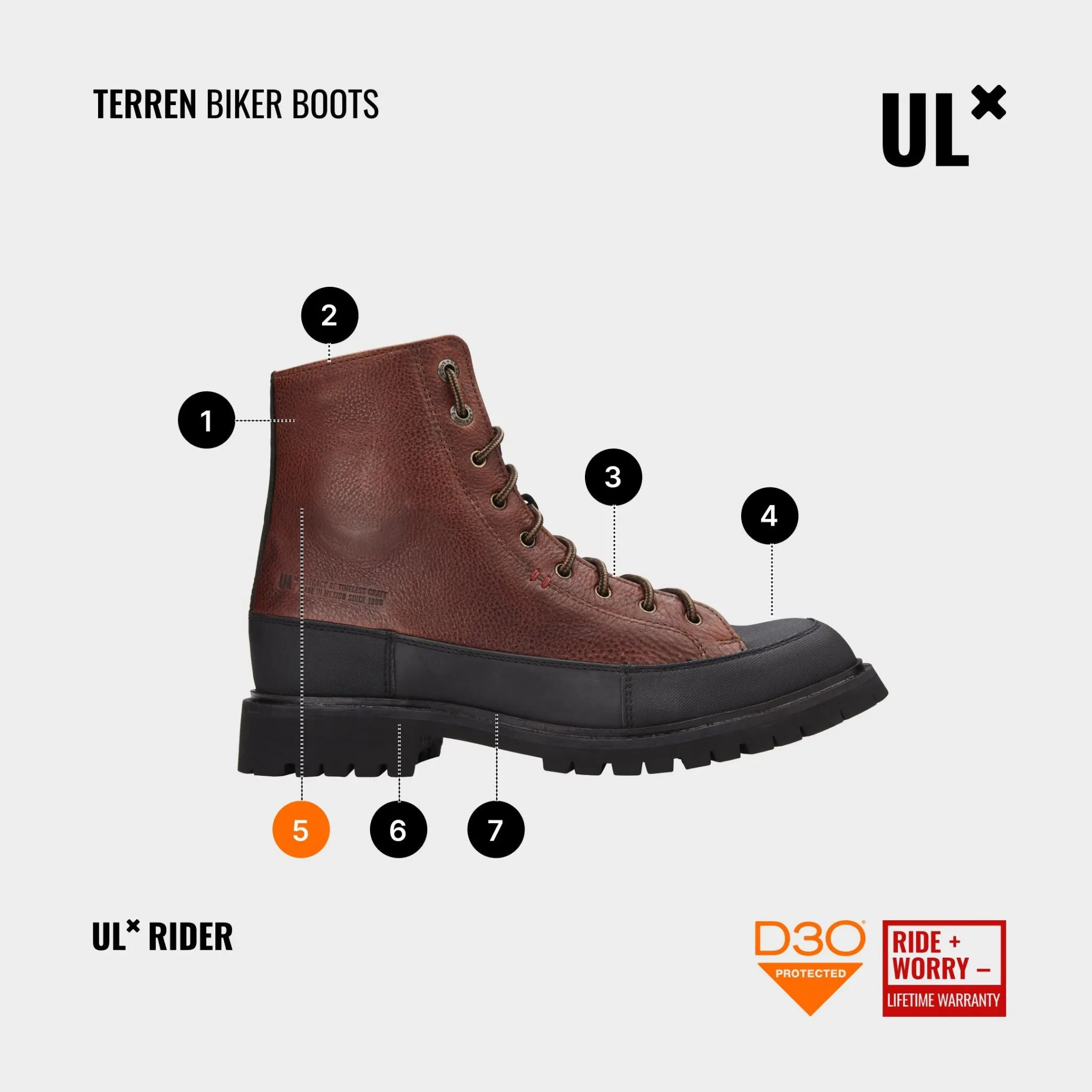 Umberto x Luce | Terren Motorcycle Boots
