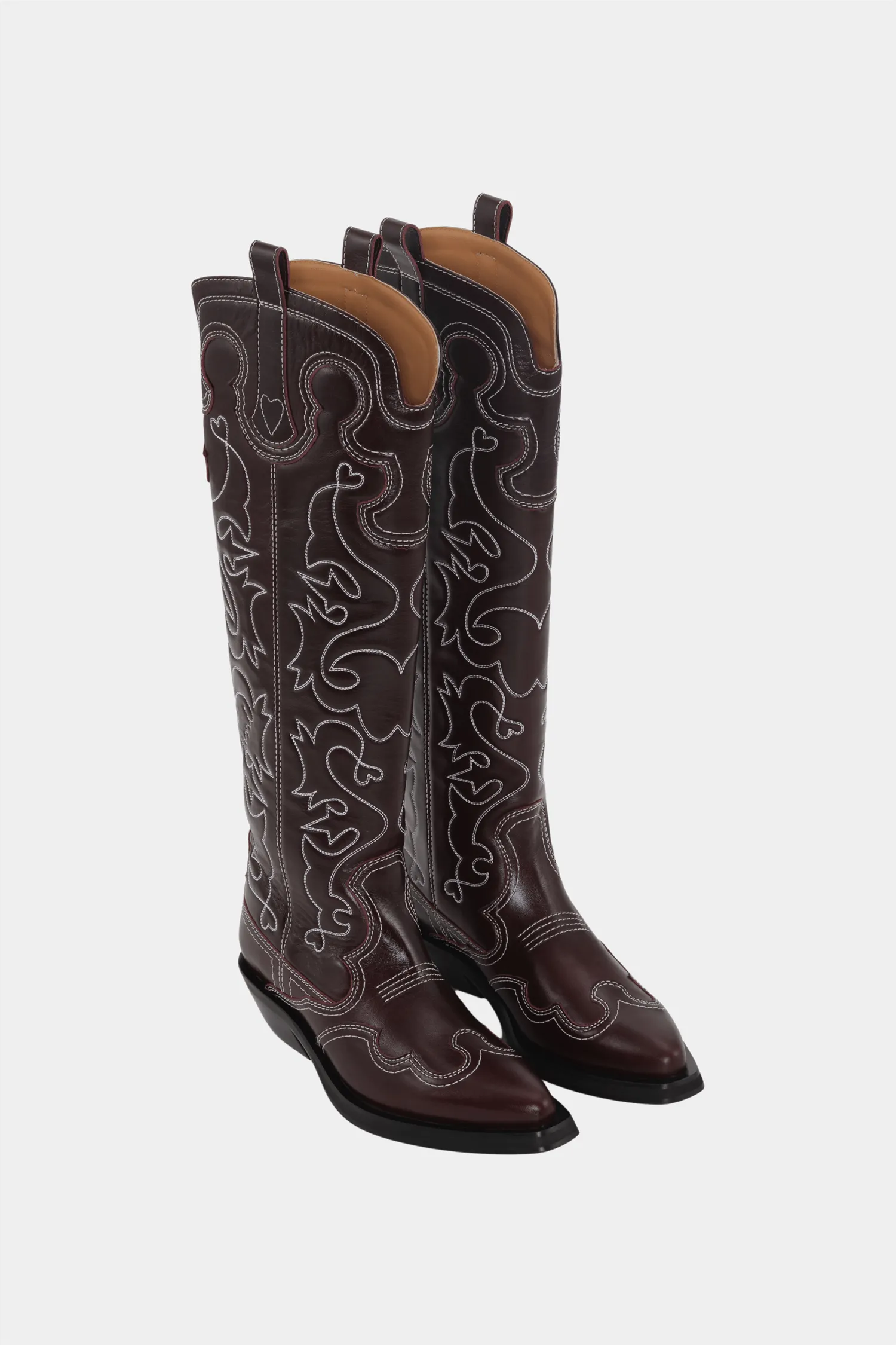 Western Knee High Embroidered Boot