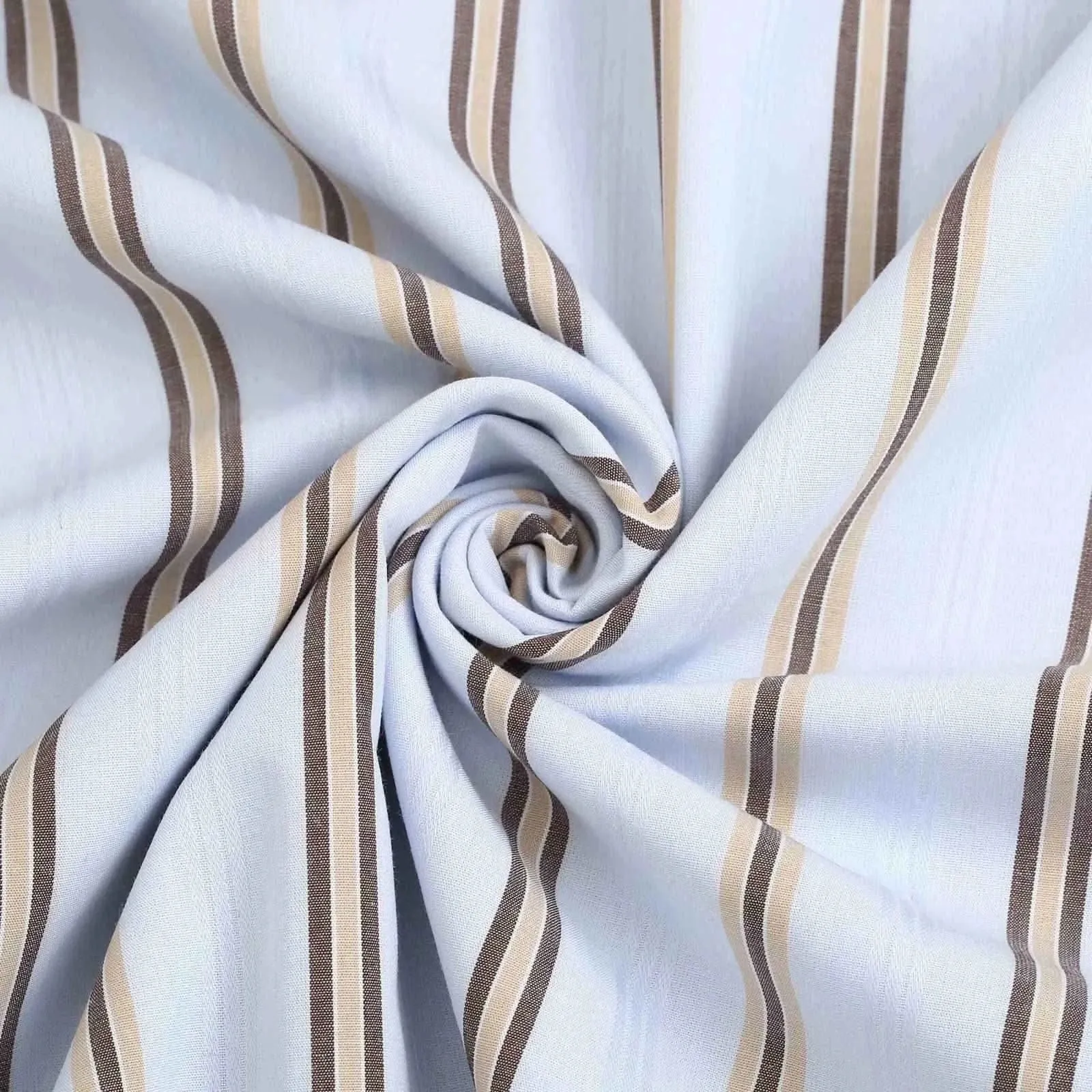 Wide Powder Blue with Beige Brown Strip