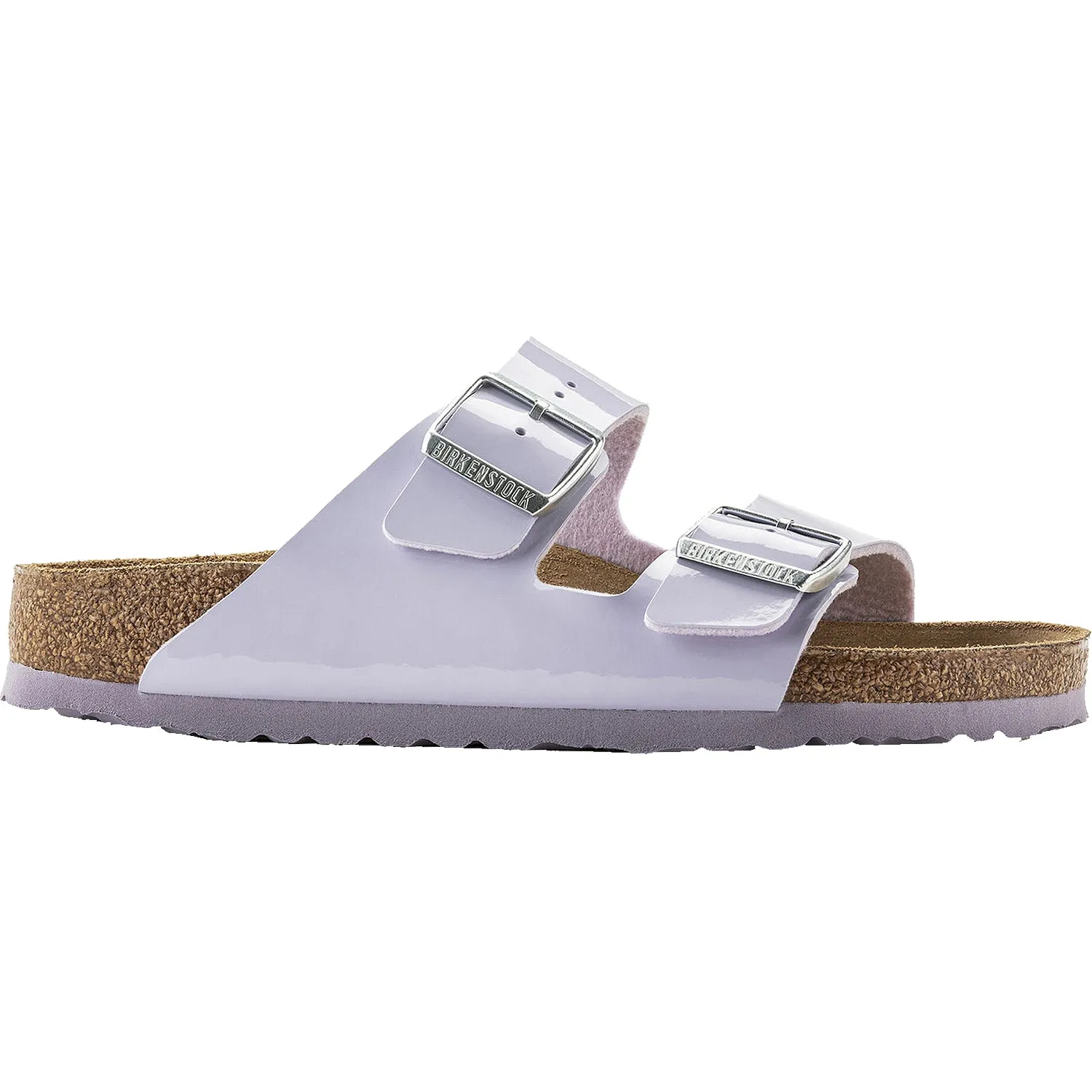 Women's Birkenstock Arizona Purple Fog Birko-Flor Patent