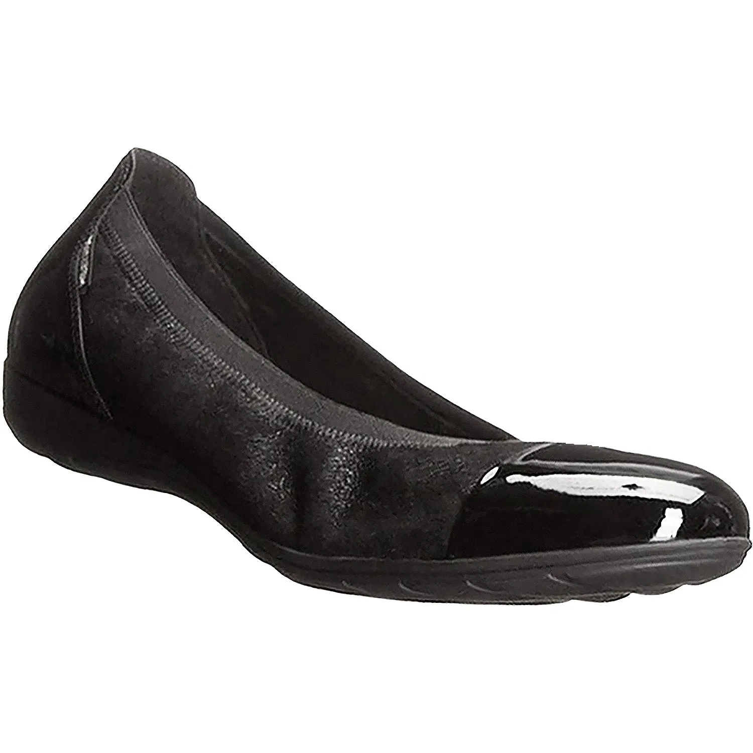 Women's Mephisto Elettra Black Suede/Patent