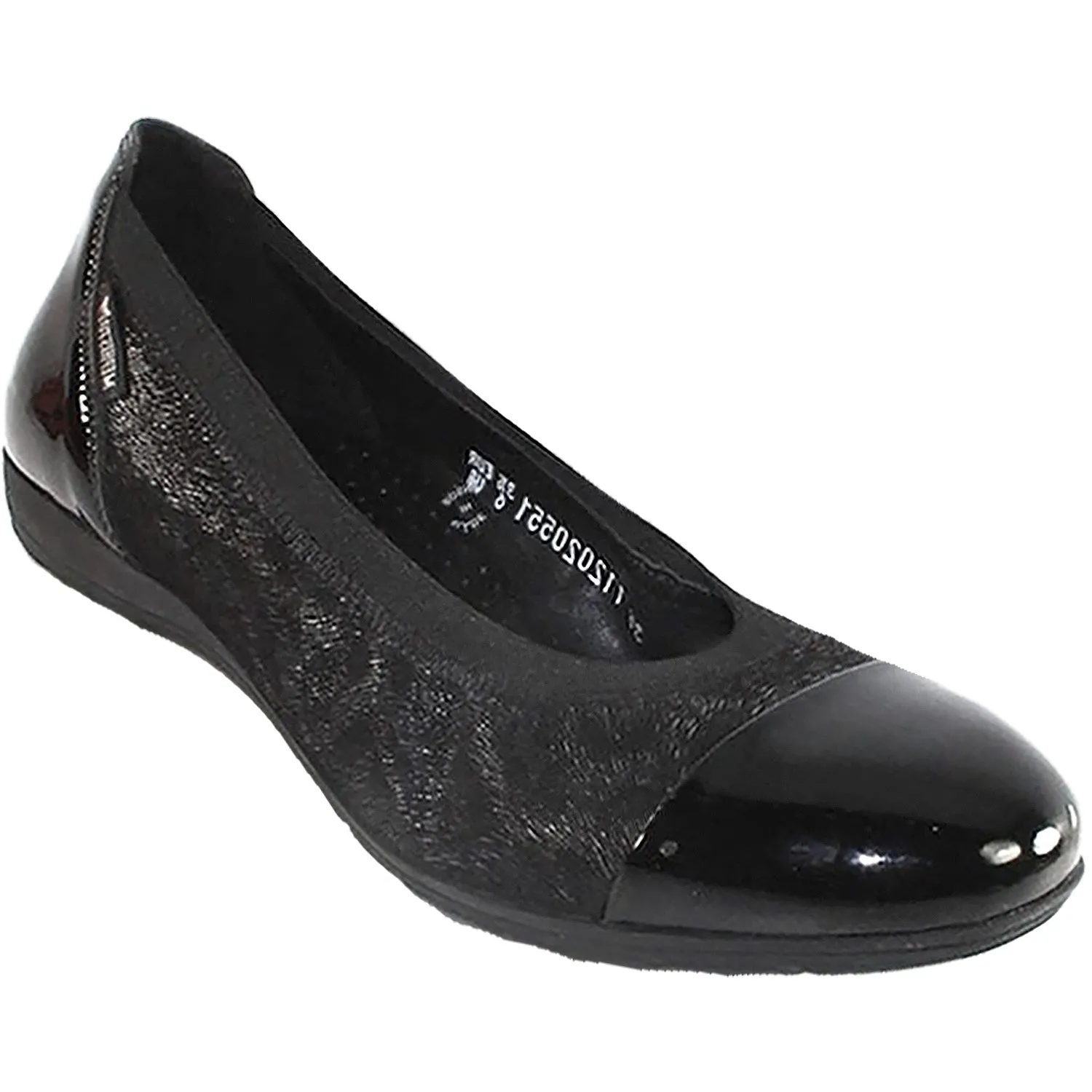 Women's Mephisto Elettra Black Suede/Patent