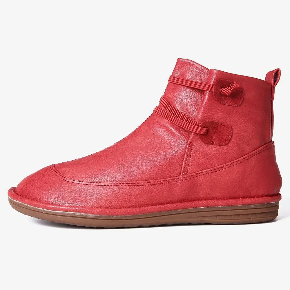 Womens Stitching Slip On Solid Color Slip Resistant Winter Ankle Boots 2022 Shoes