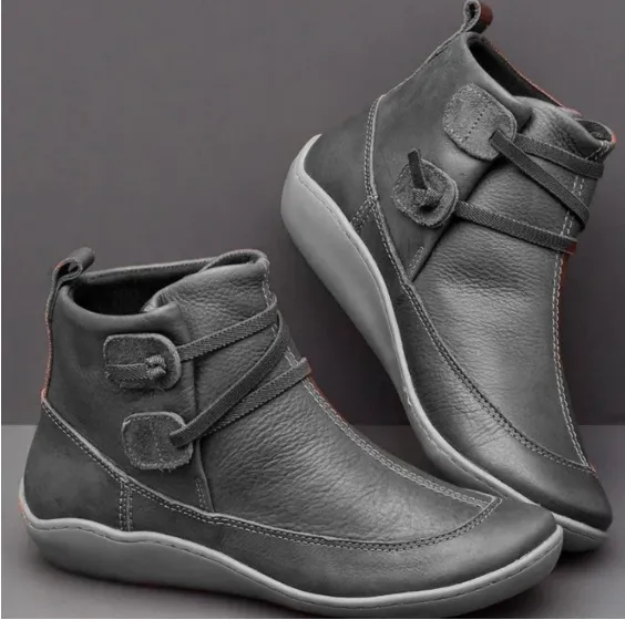 Womens Stitching Slip On Solid Color Slip Resistant Winter Ankle Boots 2022 Shoes
