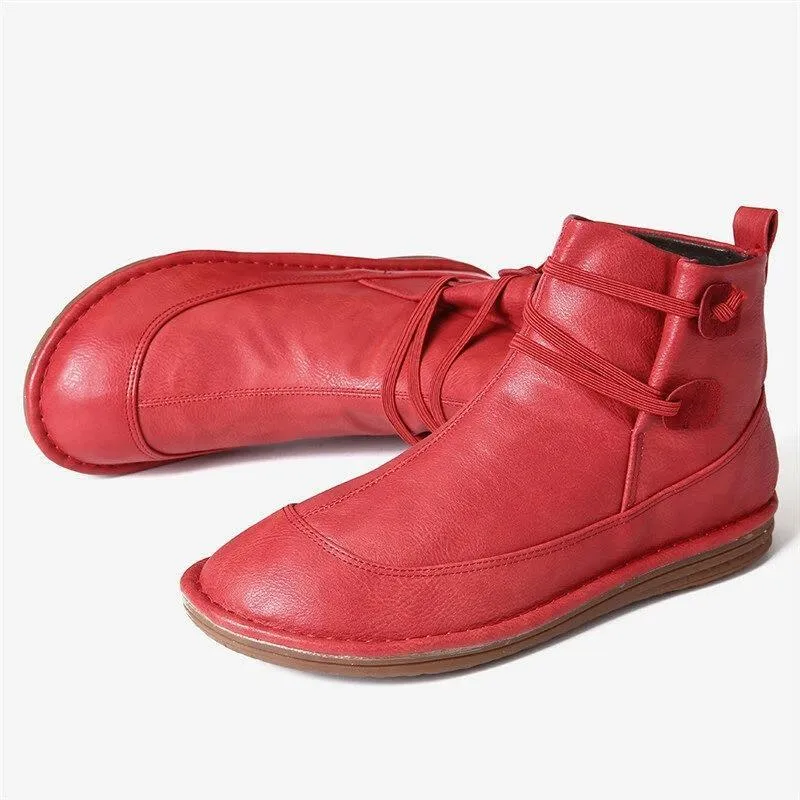 Womens Stitching Slip On Solid Color Slip Resistant Winter Ankle Boots 2022 Shoes