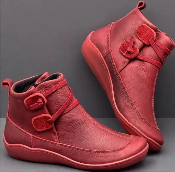 Womens Stitching Slip On Solid Color Slip Resistant Winter Ankle Boots 2022 Shoes