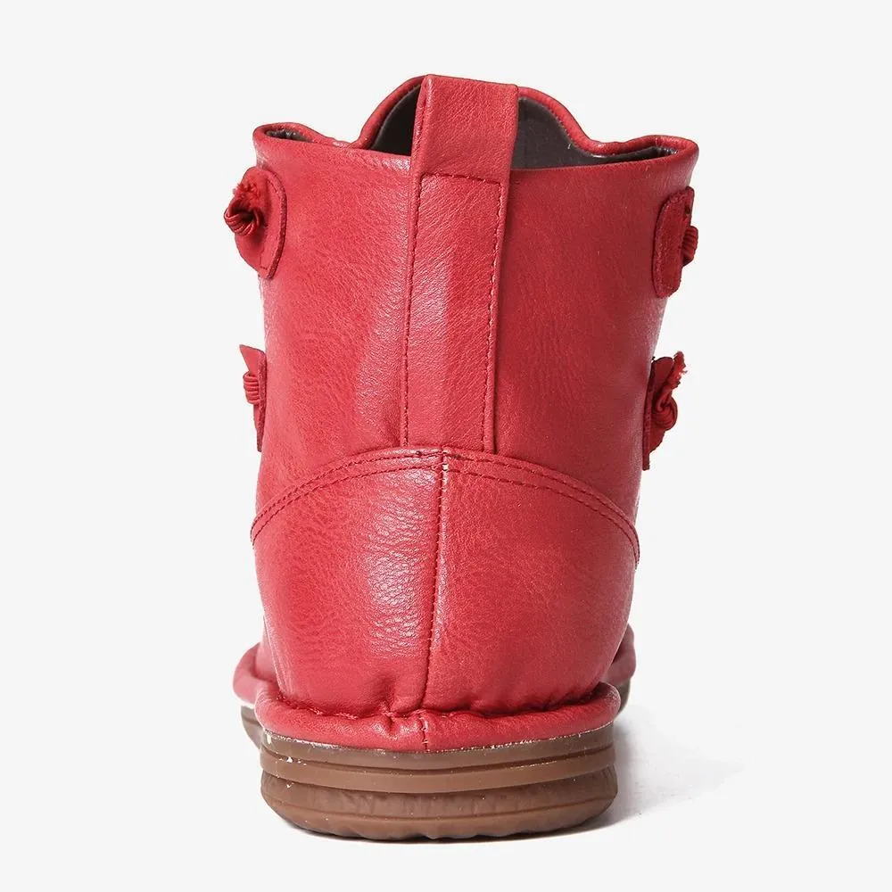 Womens Stitching Slip On Solid Color Slip Resistant Winter Ankle Boots 2022 Shoes